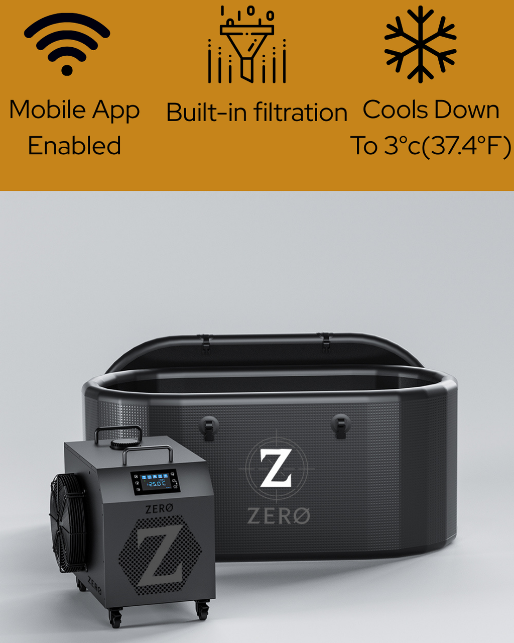 ZERØ X PRO : IceBath PRO 8 + Chiller ULTRA Z 0.8 HP