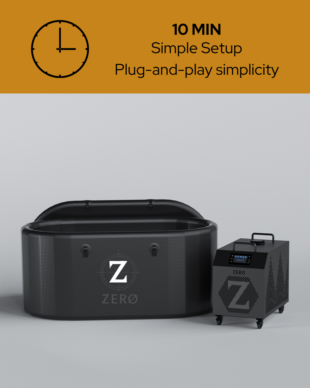 ZERØ X PRO : IceBath PRO 8 + Chiller ULTRA Z 0.8 HP